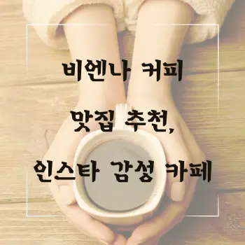 비엔나 커피 맛집 추천, 인스타 감성 카페